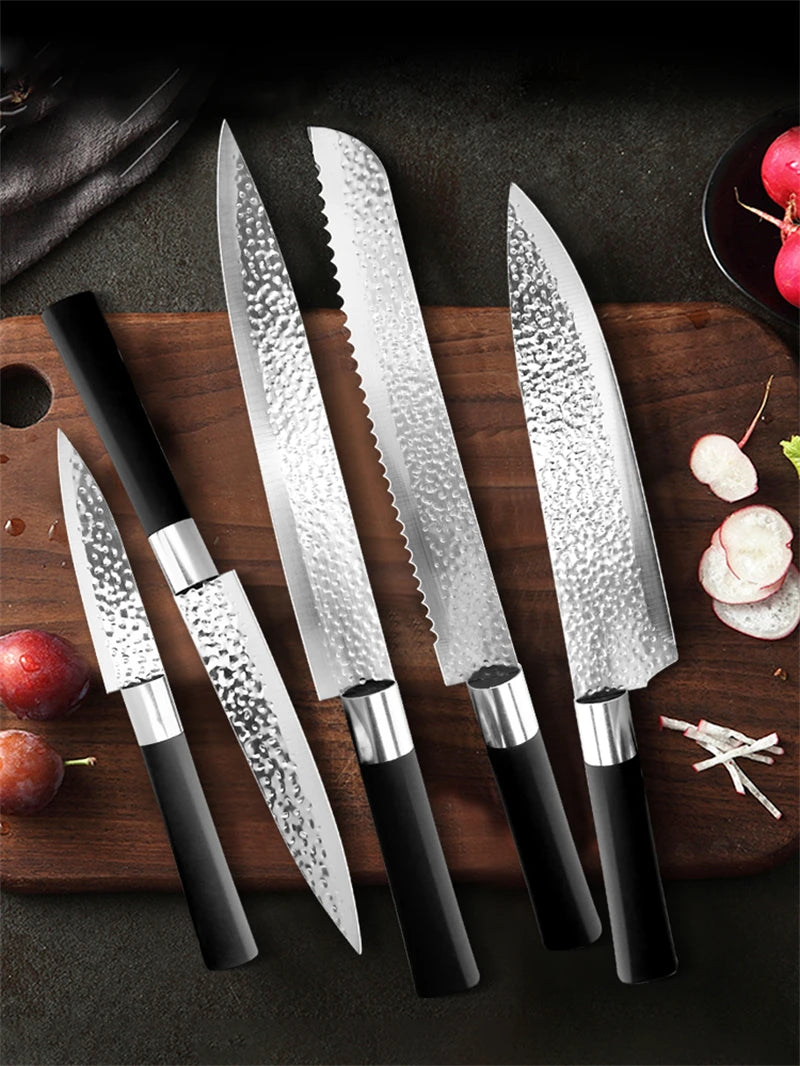 Chef knives 6 Set Professional Japanese Kitchen knives High Carbon stainless steel