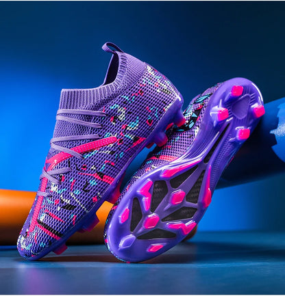 Mens Football Field Boots Ultralight Turf Indoor Society Training Soccer Shoes Cleats