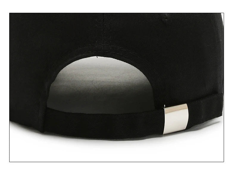 Fashion Korean Letter MY Baseball Cap 3D Embroidery Dad Hat Men