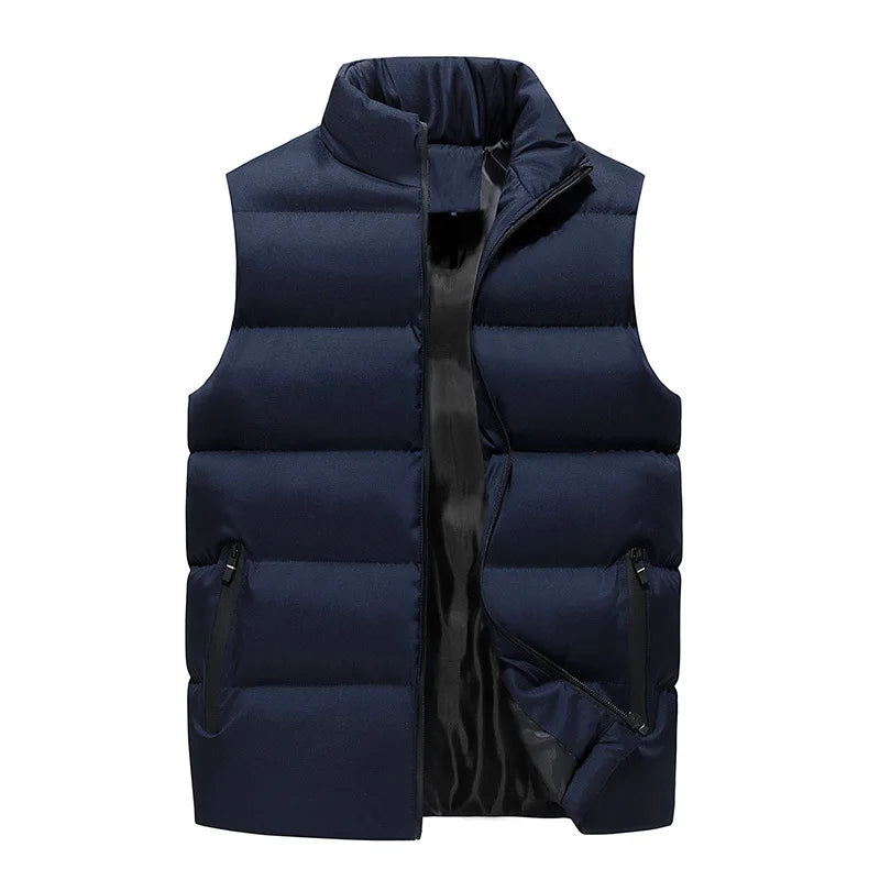 Mens Vest Jackets Mens Autumn Winter Warm Sleeveless Jacket Fashion
