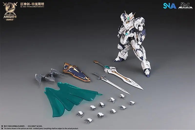 HG 1/144 SNAA SC-002 Titan Greatsword Tristan Assembly Model Kit SC-009 Divine Invoker Percival The Round Table Knights Figure