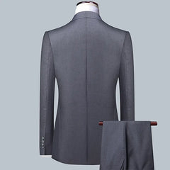 Boutique Men's Fashion Business (Blazer+ Vest + Trousers) Gentleman's