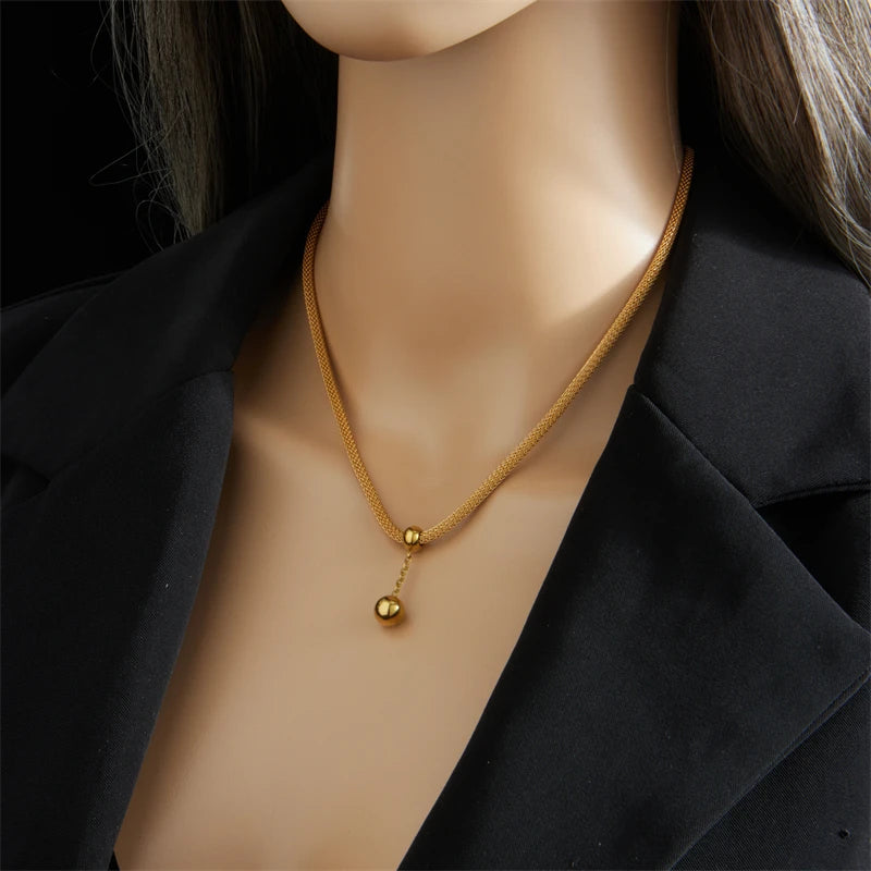 Stainless Steel Geometry Star Moon Butterfly Pendant Multilayer Chain Choker Necklace