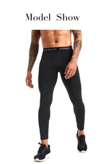 Men's Running Leggings Sportswear Quick Dry Gym Fitness Tights Workout Training