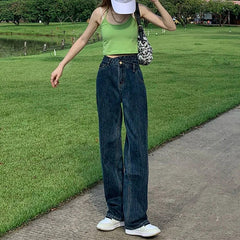 Spring Summer Women Casual Cotton High Waist Jeans Fashion Casual Ladies Pencil Pants