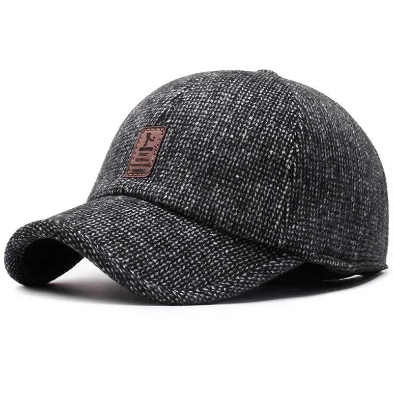 Vintage Men Beret Hat Leather Flat Hats Warm Autumn Winter Windproof Adjustable High Quality Peaked Cap Mens Retro Beret Caps
