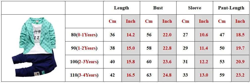 Kid Boy Clothes Gentleman Boy Outfit Children Clothing Long Sleeve Shirt+Pant 2Pcs/Set Baby Outerwear Infant Tracksuit A1274