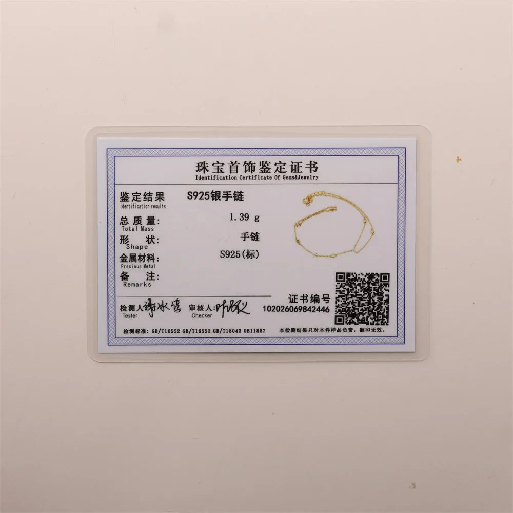 CANNER 925 Sterling Silver Flower Clover CZ Finger Ring Chain Bracelet For Women Ins Hand Chain Horse Eye Jewelry Party Gift