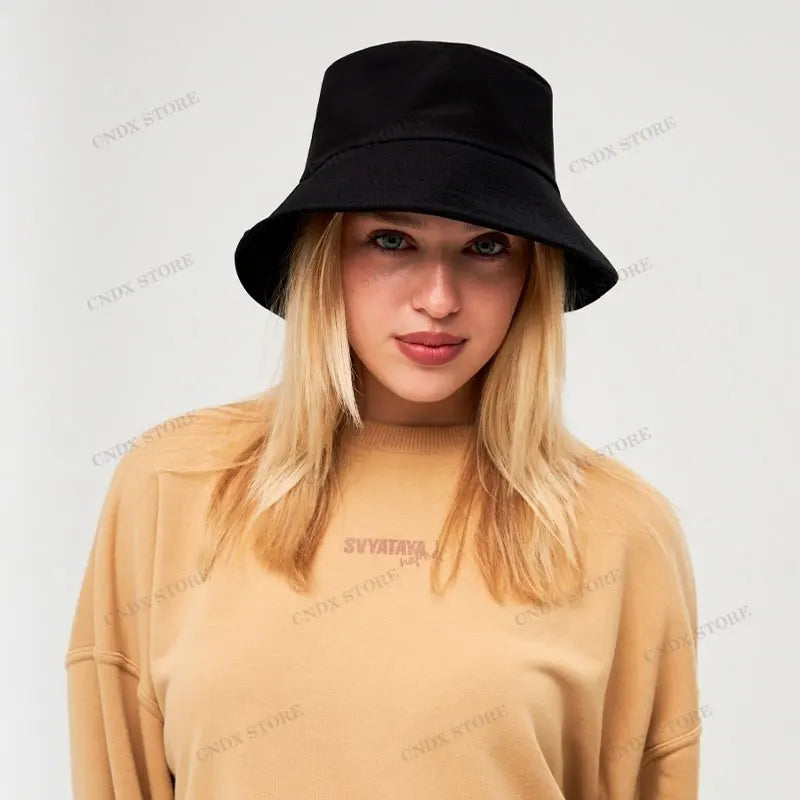 Big Head Man Large Size Bucket Hats Boy 60-63cm Plus Size Summer Fisherman Cap