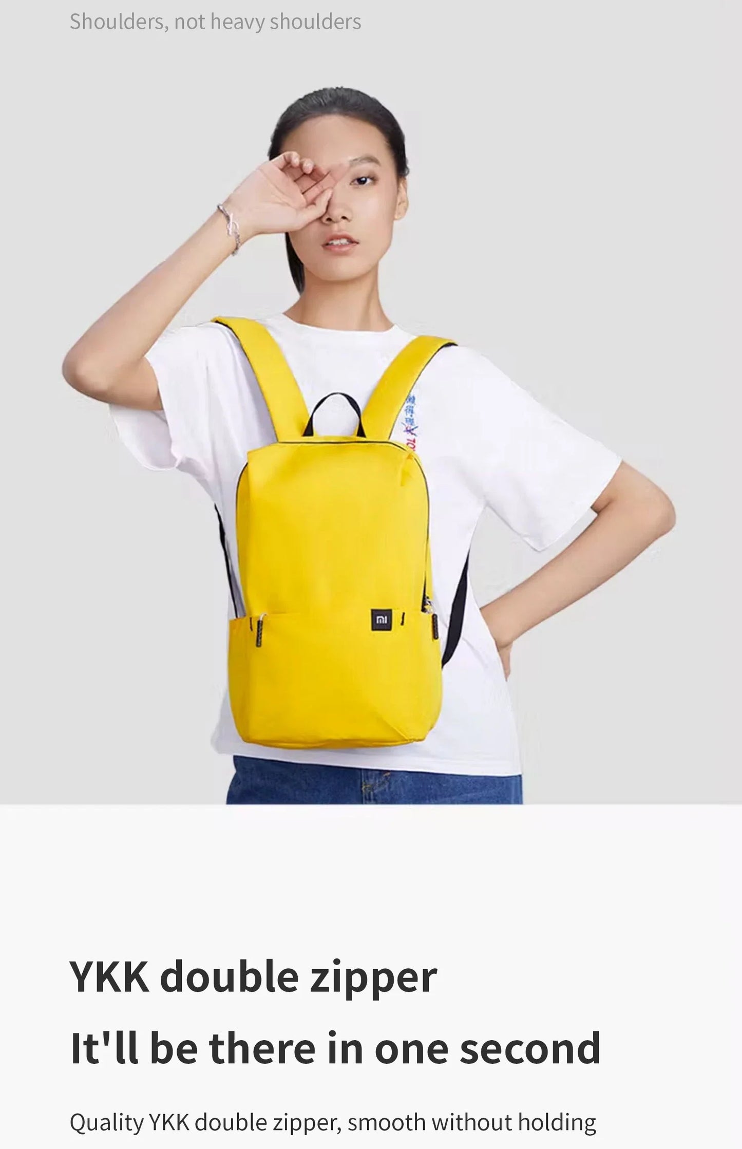 Xiaomi colorful small backpack men's and women's shoulder bag outdoor waterproof ultra-lightweight student portable sports bag