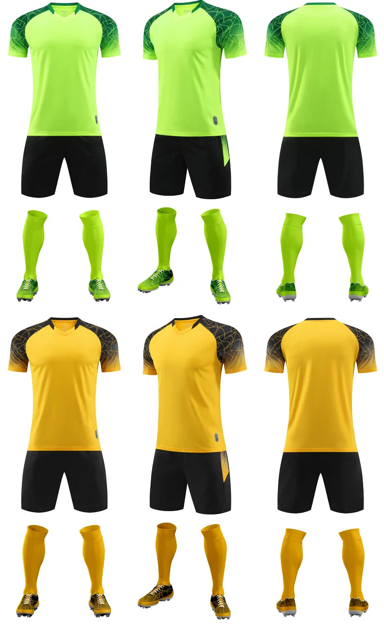 High Quality Men Football Jerseys Wholesale Soccer Clothes Sets Club Team Training Football Uniforms Adult Soccer Jersey D8862