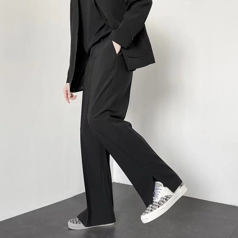 Grey Khaki Black Suit Pants Men Fashion Society Mens Dress Pants Mens Formal Trousers