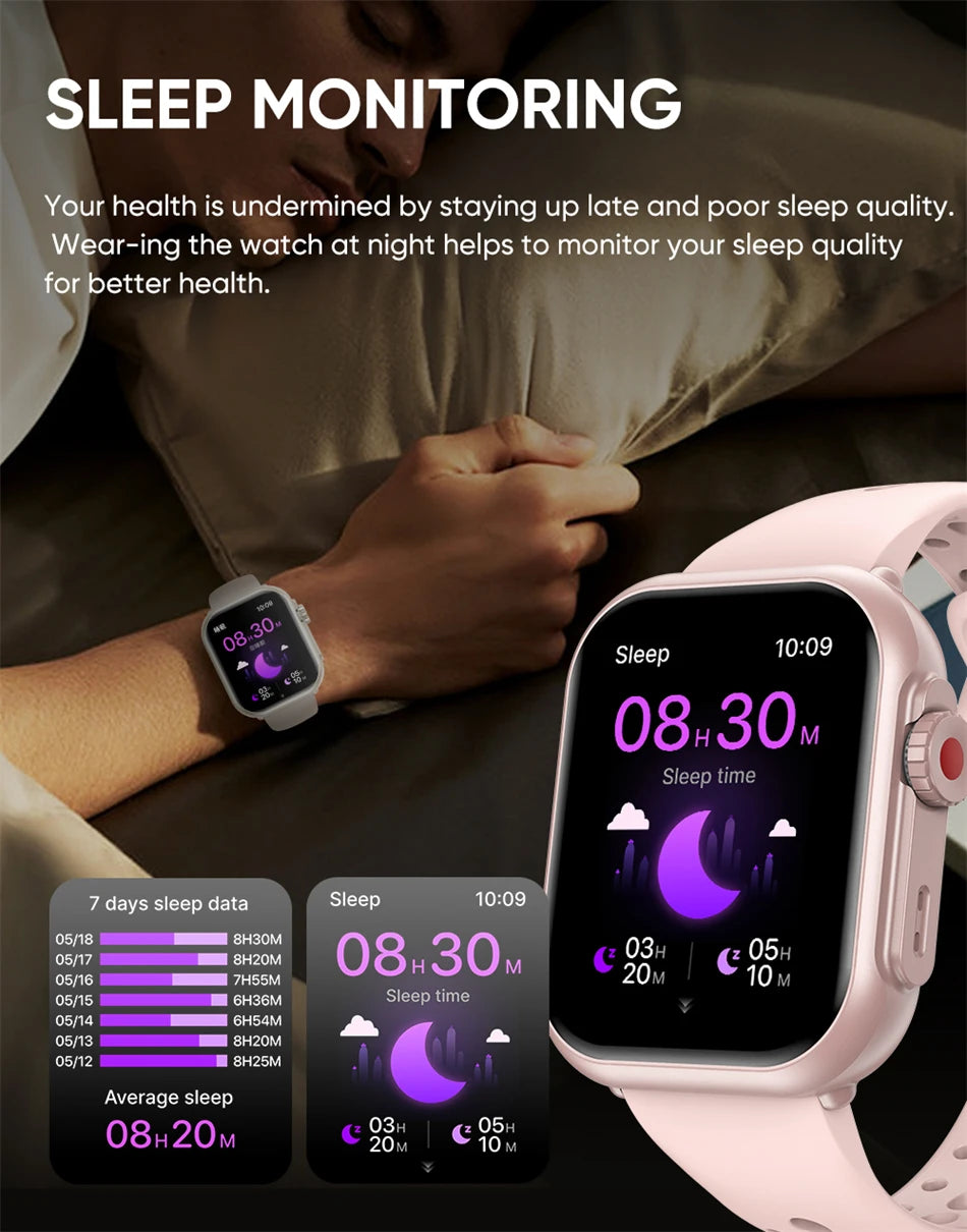 Watch Ultra 2 SE Men Women 1000mAh HD AMOLED GPS Track 100+Sport Heart Rate Bluetooth Call Waterproof Smartwatch For iOS Android