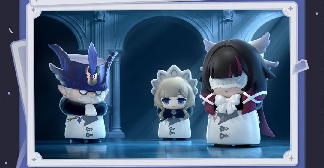 Genuine Suplay Genshin Fatui Harbinger Blind Box Mihoyo Game Anime Figure Collectibles Merchandise Mystery Box Gifts Ornaments