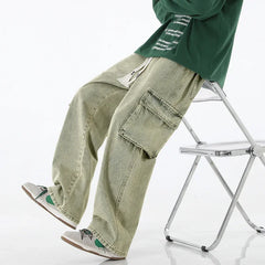 Cargo Baggy Jeans: Y2K Multi-pocket pant