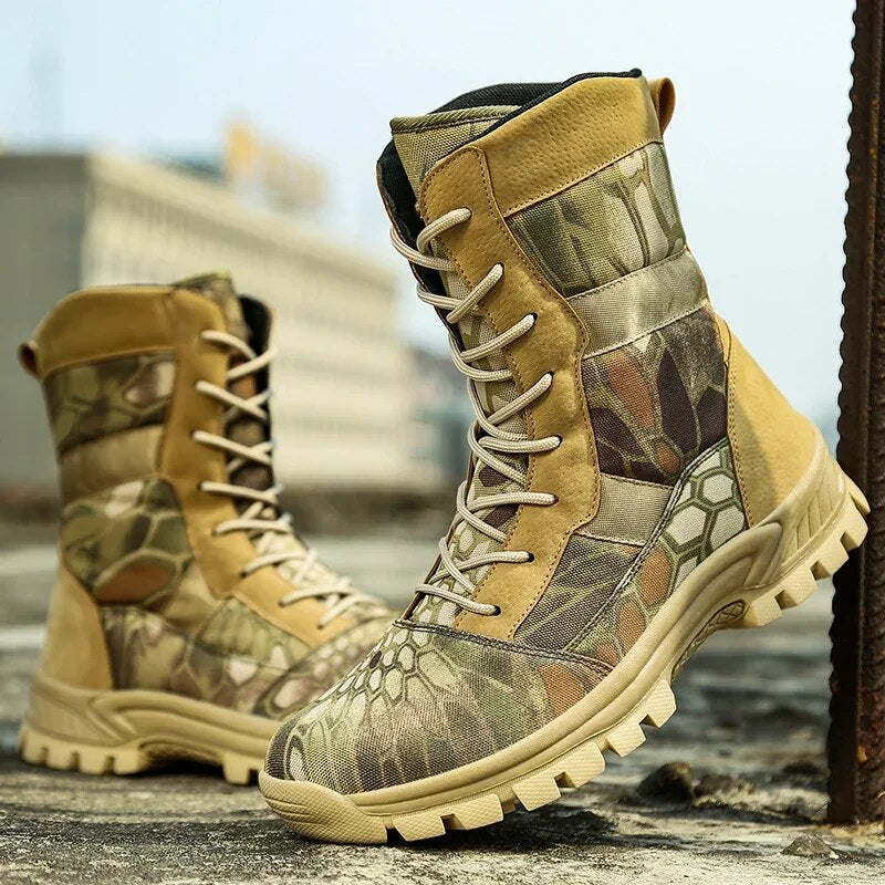 Men Military Boots Lightweight Hiking Boots Special Force Sneakers Desert Tactical Boots