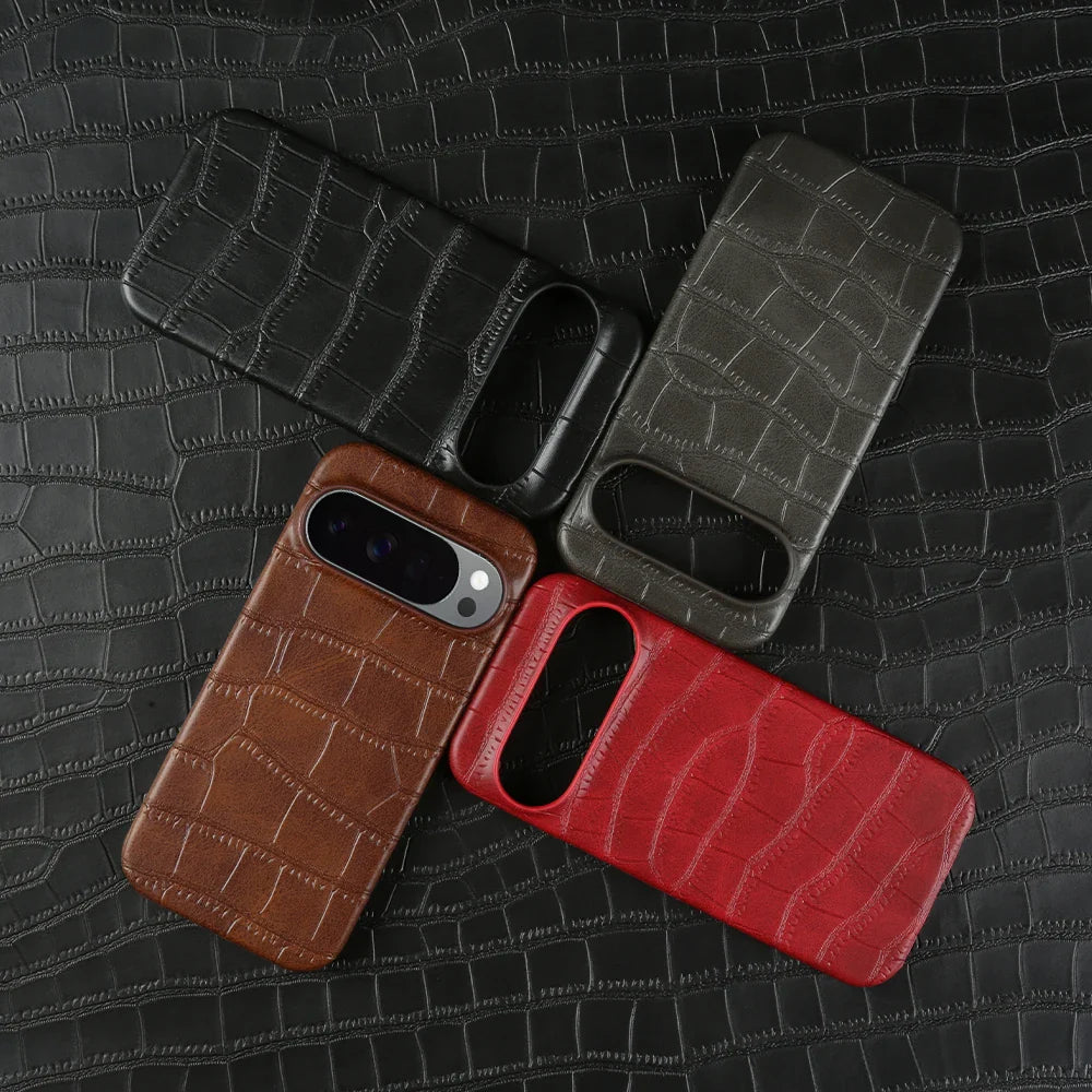 Luxury Leather Magnetic Phone Case For Google Pixel 10 9 Pro XL 9A 8 8A 7 7A 6 Pro 6A For Magsafe Shockproof Matte Cover Coque