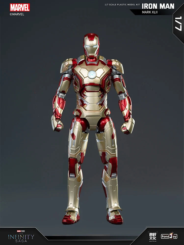 Original FondJoy Iron Man MK42 MK43 MK46MK5 MK6 MK7 DIY Toy Action Figure Tony Stark Legend Collection Anime Model Kids Gift