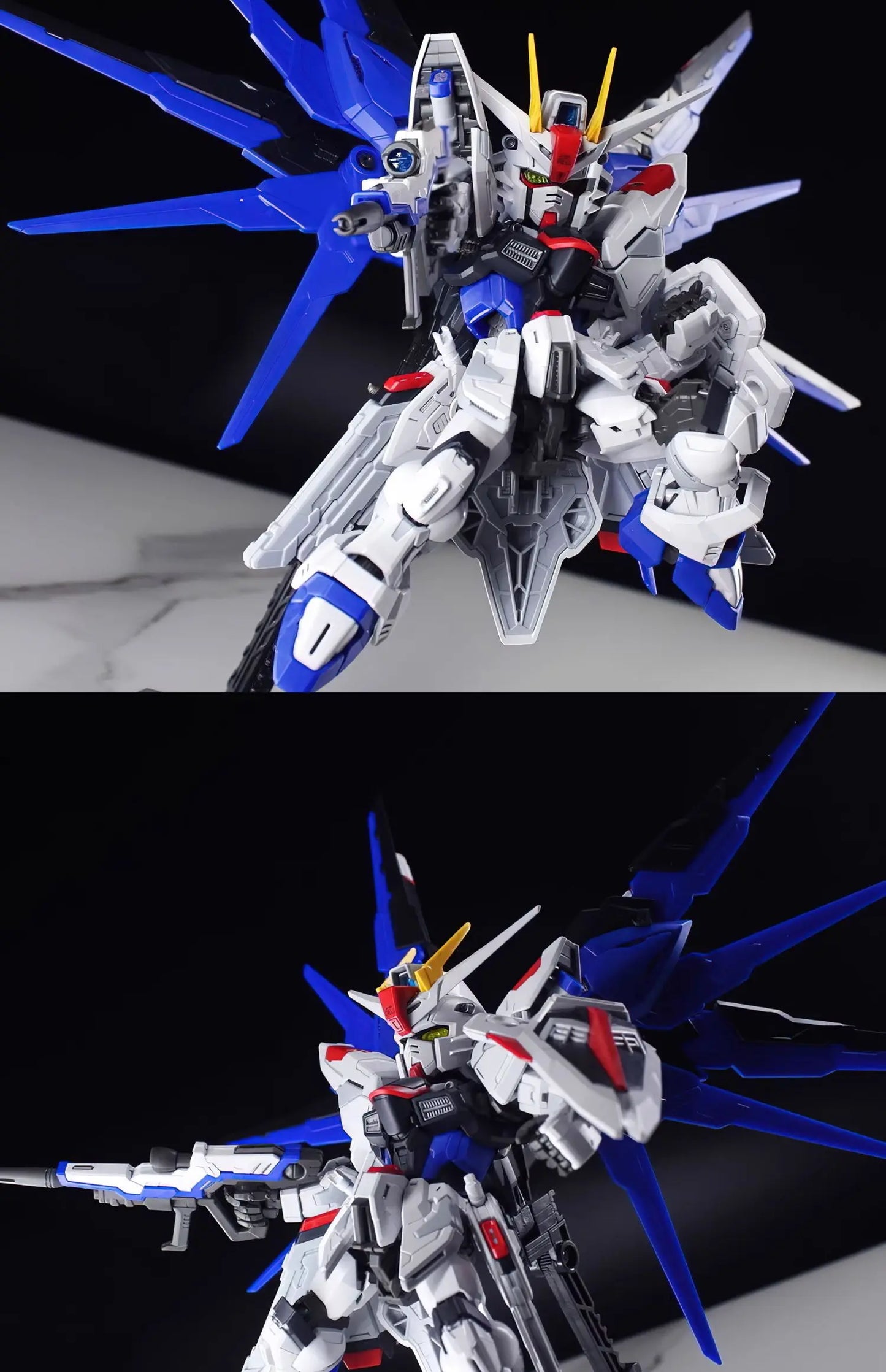 In Stock MGSD ZGMF-X10A Q-Version Assembly Model Kit  Action Figure Exquisite Desktop Decorations Kids Educational Toys Collect