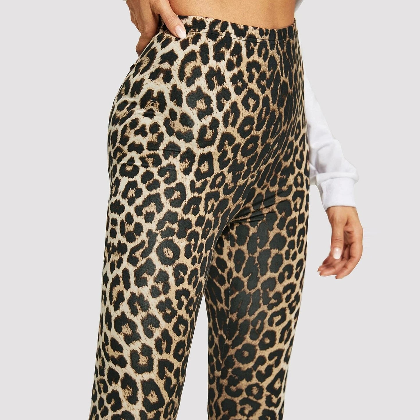 Leopard Print Leggings Women's High Waisted Yoga Pants Fitness Push Up Leggins
