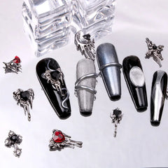 Halloween Gothic Punk Style Nail Charms Design Rhinestone Nail Figures