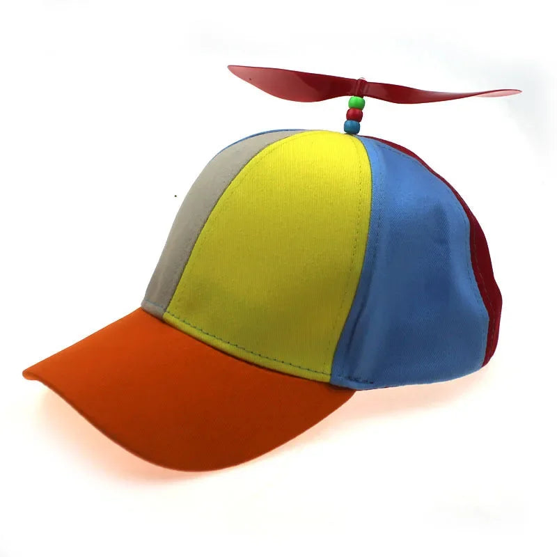 Funny Snapback Hat Helicopter Propeller Adventure Dad Hat Rainbow Bamboo Dragonfly Baseball Cap For Adult Kids Boys Girls