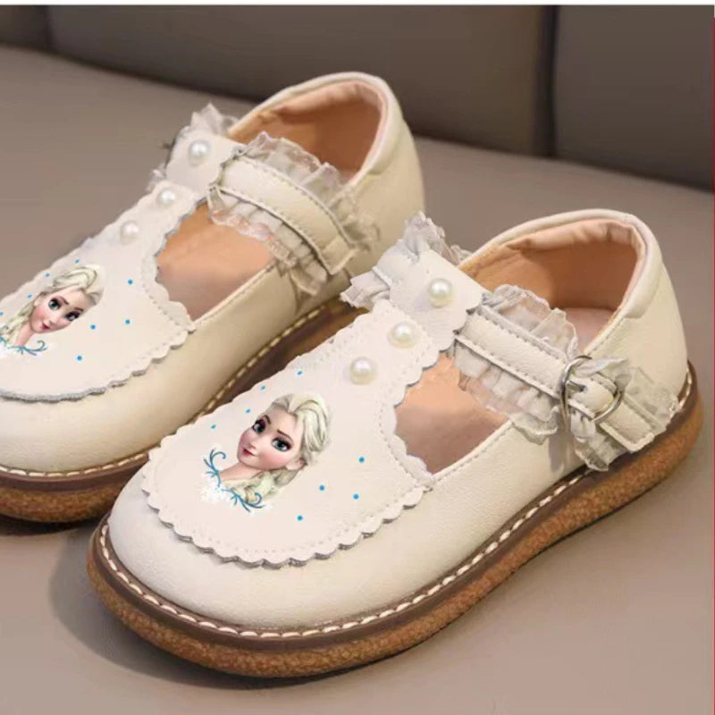 Disney Girls' Casual Shoes Lolita Soft Sole Princess Elsa Snow White Shoes