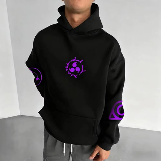 Printed Breathable and Comfortable Sporty Casual Hooded Oversized Sweatshirt for Adults Children Men and Women