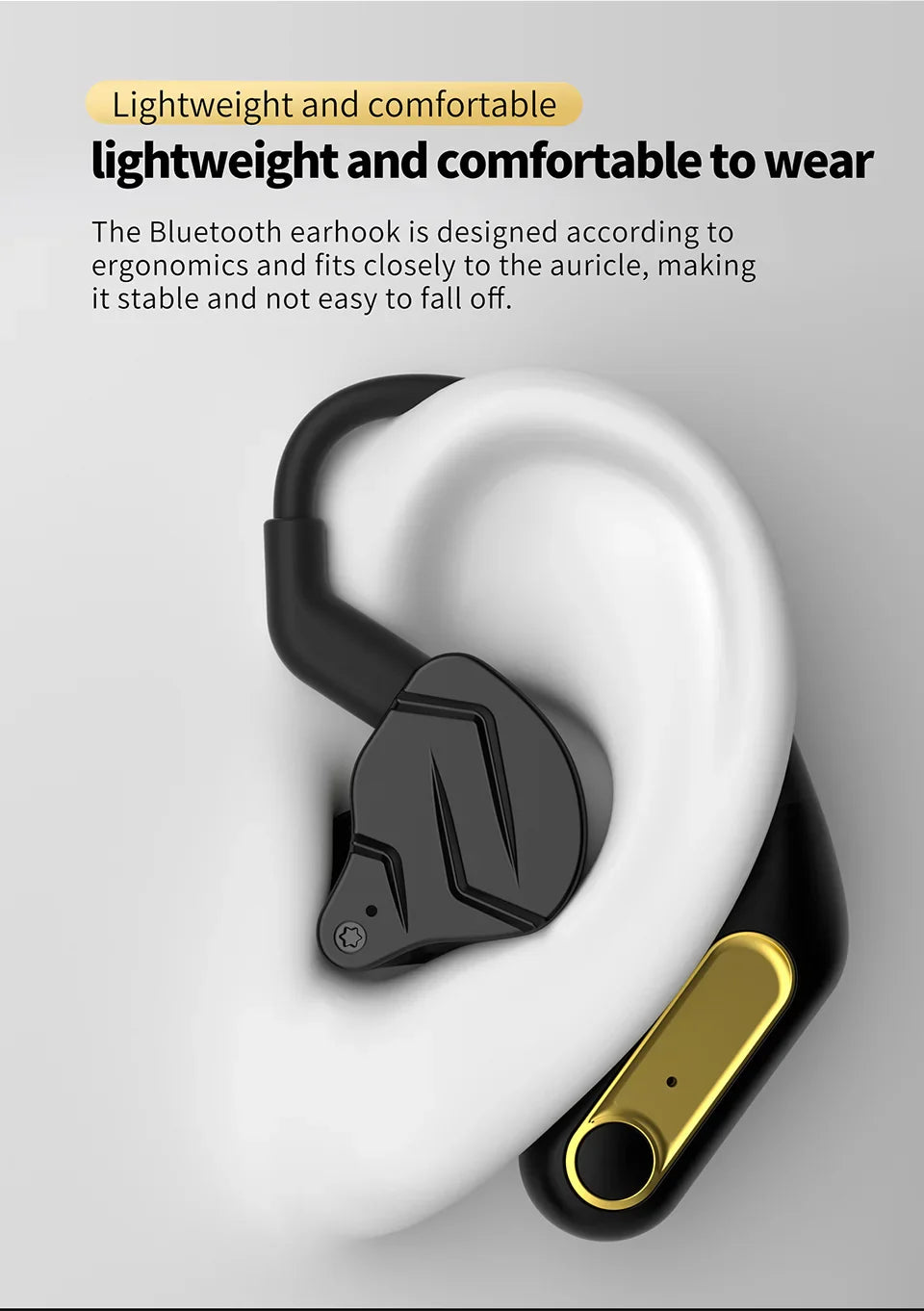 KZ AZ15 Upgrade Wireless Headphones Bluetooth-compatible 5.2 Cable Wireless Ear Hook With Charging Case AZ09 PRO AZ10 Z1PRO Z3