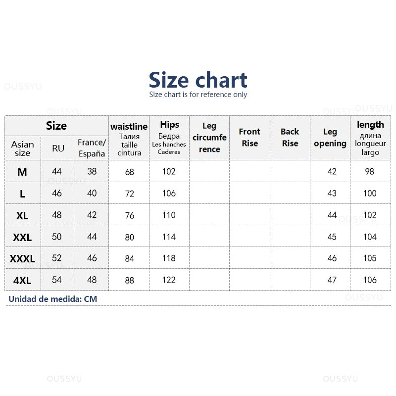 Cotton Jeans Men Baggy Elastic Waist Cargo Denim Pants Work Wide Leg