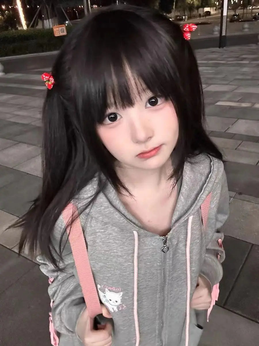 Kawaii Sweet Harajuku Hoodie Women Japanese Fashion Cute Cat