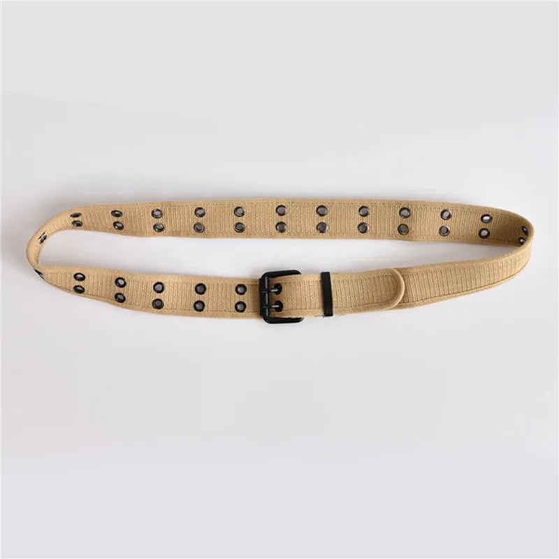 Men Belts Canvas Nylon Webbing Belt Fashion Casual Designer Unisex Belts High Quality Sports Military Strap Cargo Pants Belt