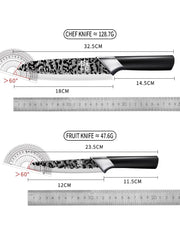 Forged Kitchen Knife Sharp Household Santoku Knife Suitable for Cutting Meat