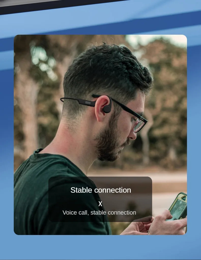 Lenovo X4 Bone Conduction Bluetooth Headphone Sports Earphone Waterproof Wireless Headset with Mic Ear-hook TWS Bass Hifi Stereo