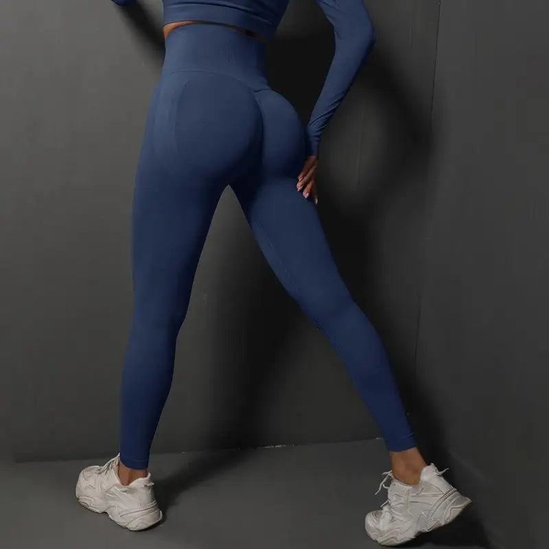 Women Seamless Yoga Pants Fitness Sports Running Sportswear Stretchy Lifting Tights
