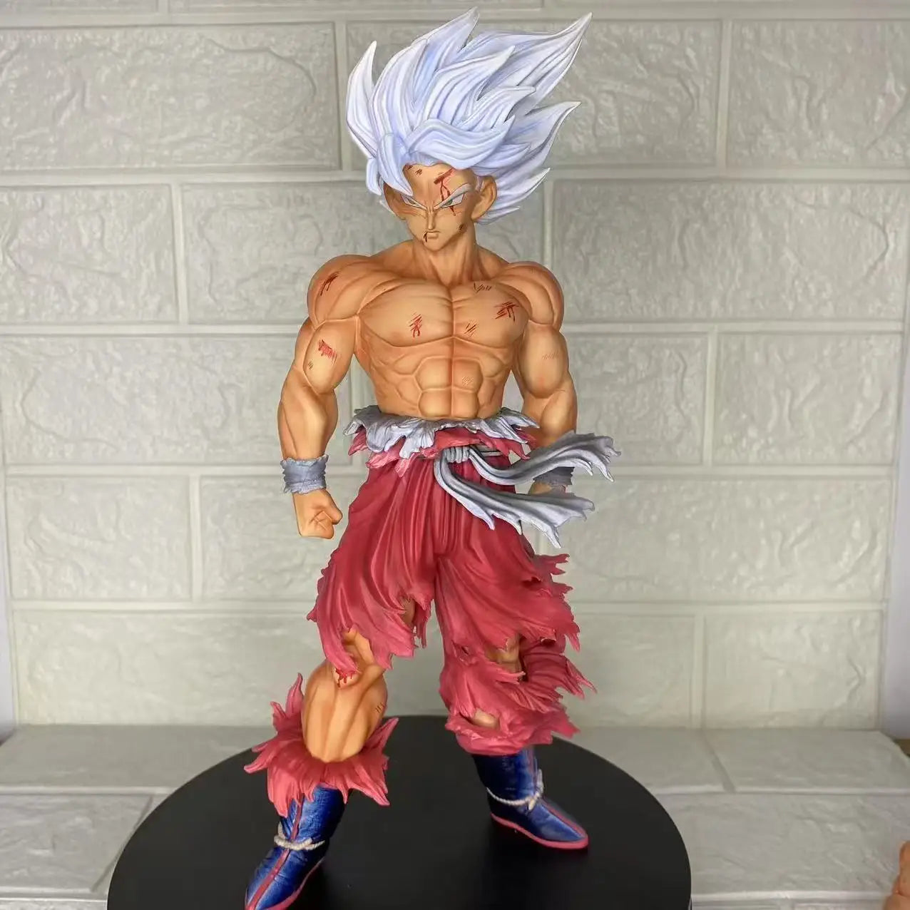 Jt Statue Dragon Ball Z Son Goku Figure Replaceable Heads Led Base Super Saiyan Goku Action Figures Collection Mode Toys Gifts