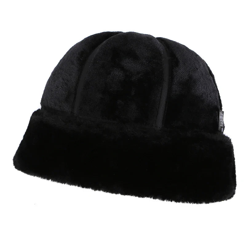 Brand New Style 2026  Retro Cowhide Bomber Hat Winter Keep Warm Caps Men Women Real Leather Cap Thick Velvet Dad Hat Leather Hat