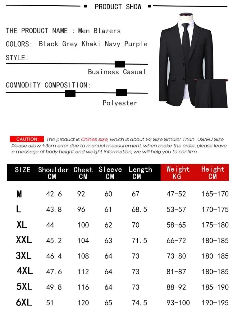 Tuxedo for Mens: Suit For Men Wedding 3 Pieces 2 Sets Blazers Elegant Jackets Vest Pants