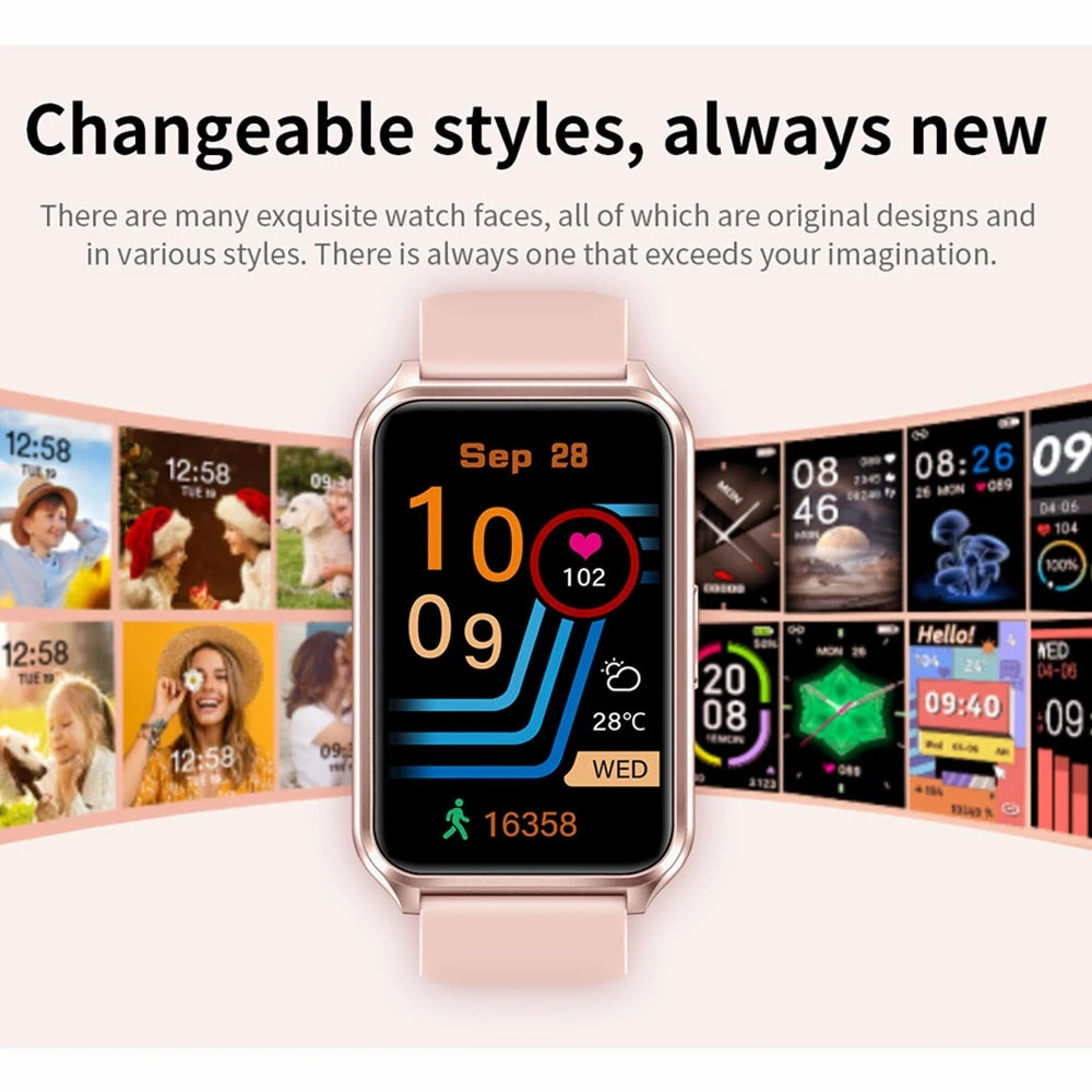 HD Bluetooth Call Smart Watch Men's Bracelet Fashion Women Smart Watch Android IOS