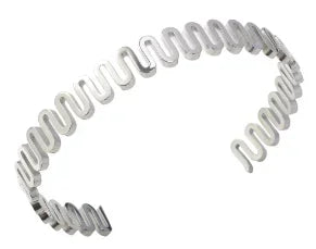 Bamboo Beads Punk Gold Plated Bangle for Women Men Trendy Stainless Steel Metal Bracelets Geometric Round Bead Jewelry Accessory