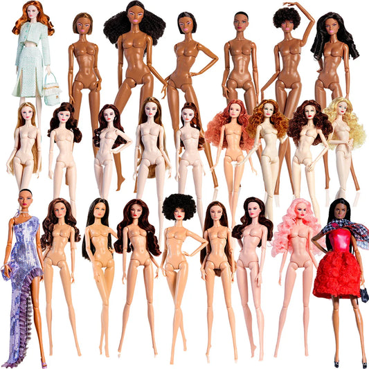 32cm European Supermodel Nude Doll Toy Original Unique Design Full Series Figure 1/6 Joint Multi Color Skin Exquisite Makeup Toy