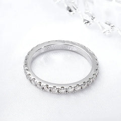 Ring for Women Men Full Eternity Match Wedding Diamond Band