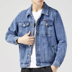 Men's Denim Jackets Vintage Classic Style Motor & bicycle Winter Jacket