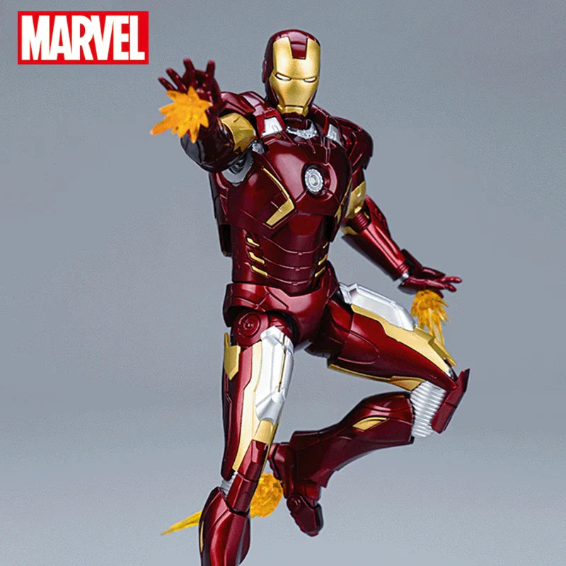 Fondjoy Marvel Iron Man MK7 Assemble Toy Iron Man Model 15cm ABS Material 1/12 Scale Action Figures Toy Birthday Gifts For Boys