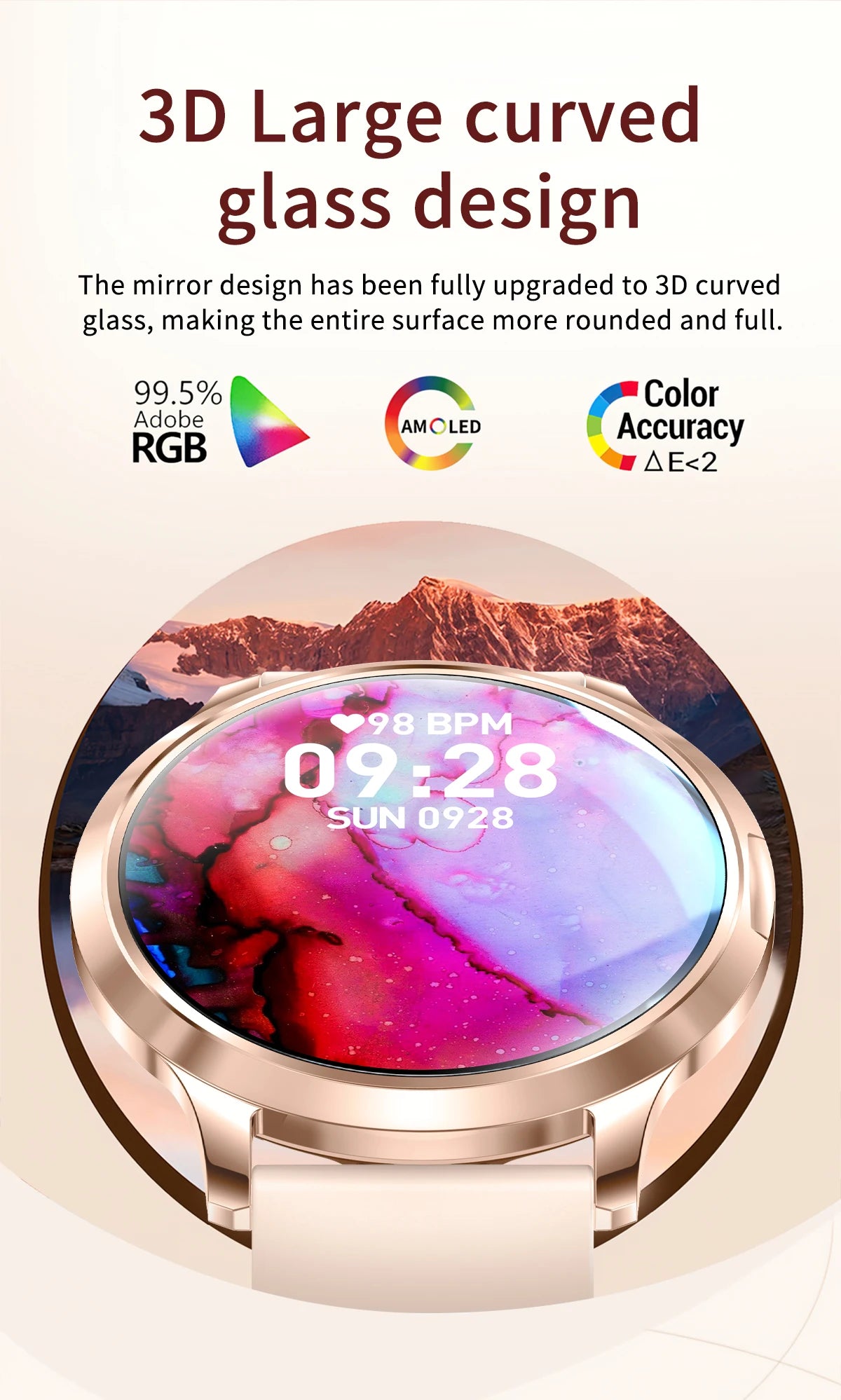 LIGE 2025 New Smart Watch For Women AMOLED HD Screen Watches IP68 Waterproof Heart Rate Monitor Ladies Utra-thin Smartwatch