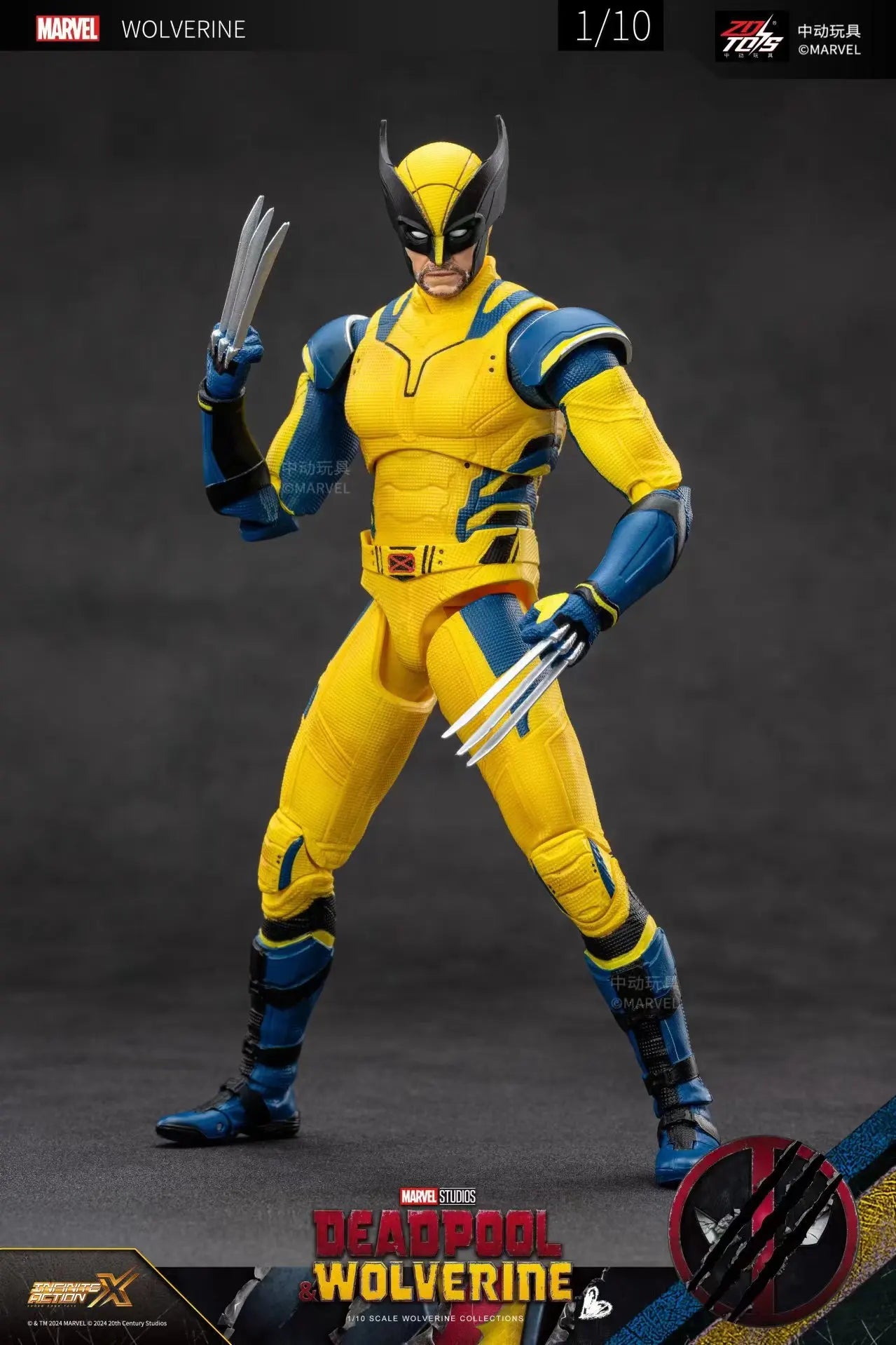 2024 Deadpool & Wolverine Action Figures Movie Version ZD Toy Series  Collections Adult Action Figures Kids Gift