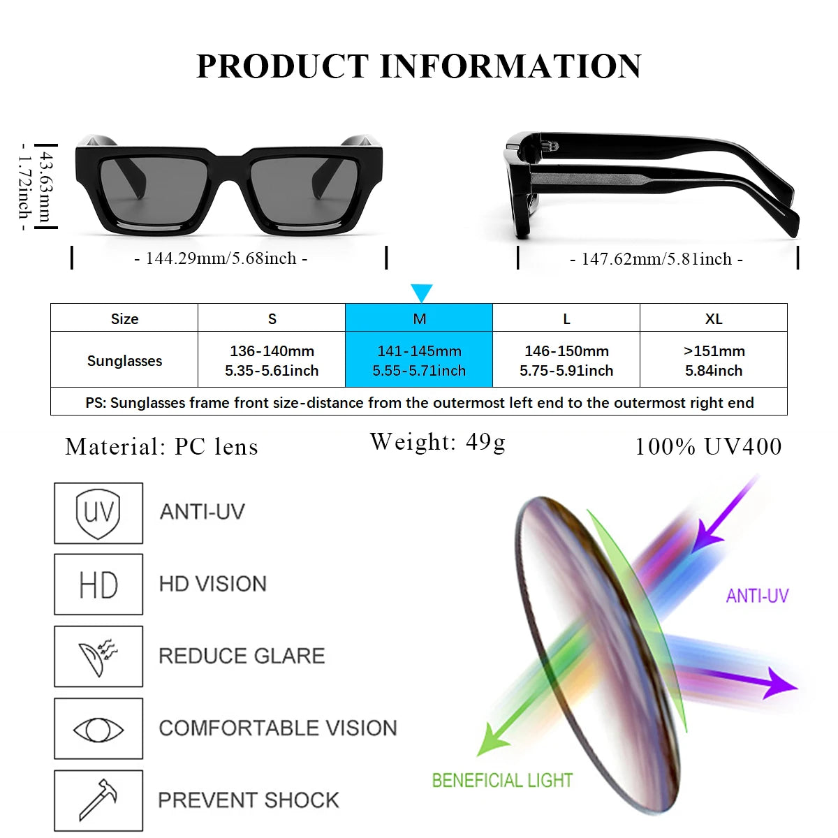 Sunglasses luxury man shades designer women sun square glasses