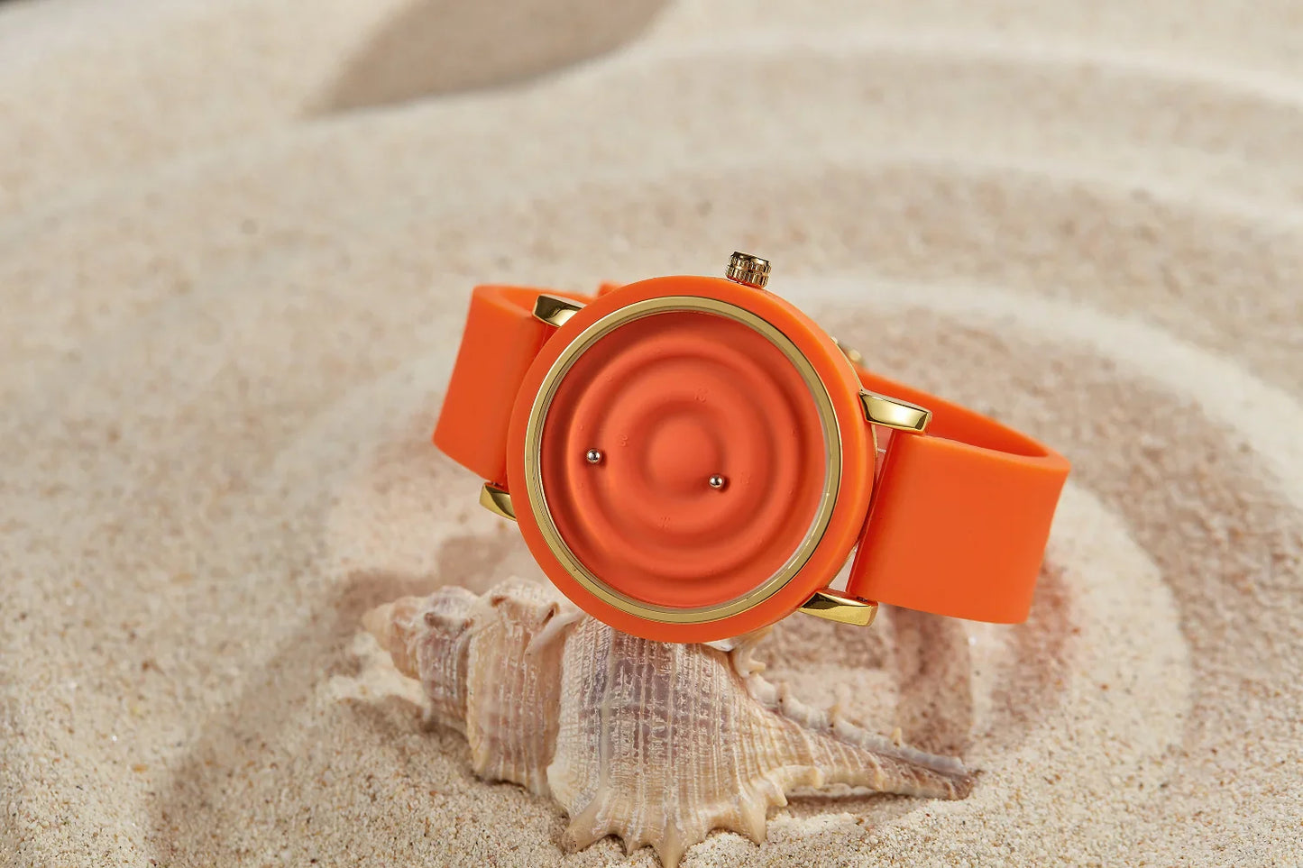 Personalized fashionable floating magnetic pointer free ball bearing creative simple waterproof quartz watch student women men