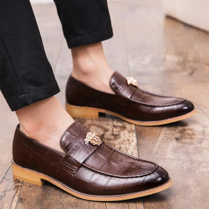 italian shoes casual brands slip on formal luxury shoes dress men loafers moccasins genuine leather driving shoes big size