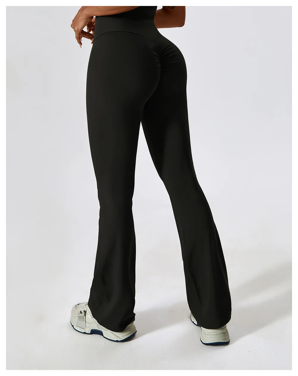 Women Wide-leg Pants Yoga Leggings Tights High Waist Leisure Flared Pants Dance